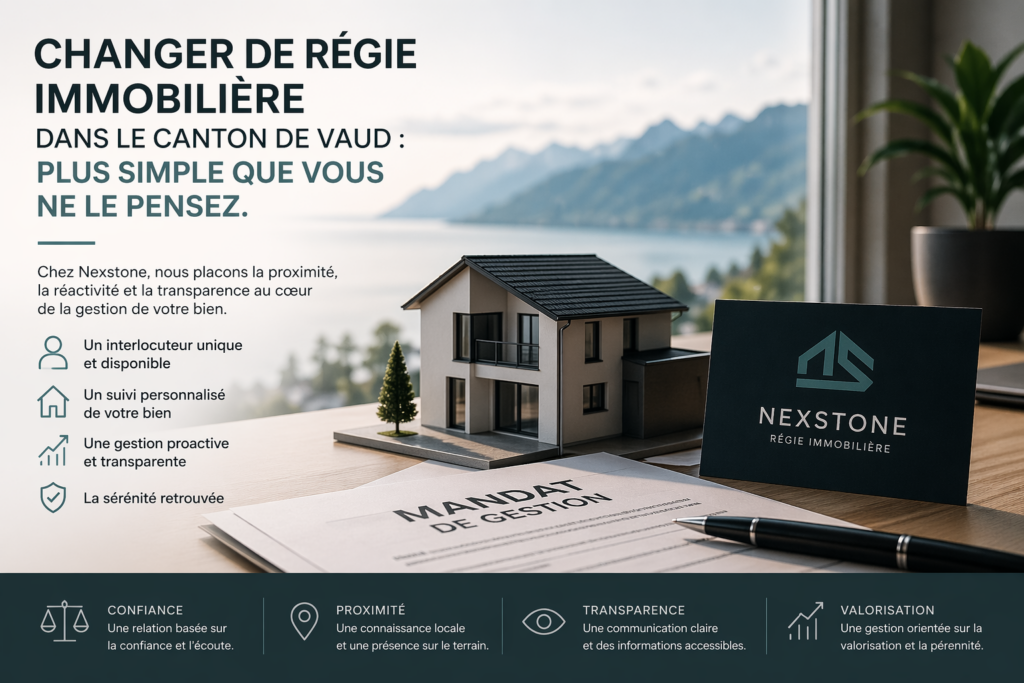 Changer de régie immobilière dans le canton de Vaud